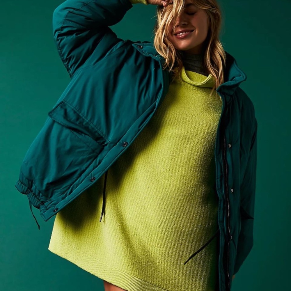 BNWT! Free People Ottoman Tunic in Celery Green - Picture 4 of 6